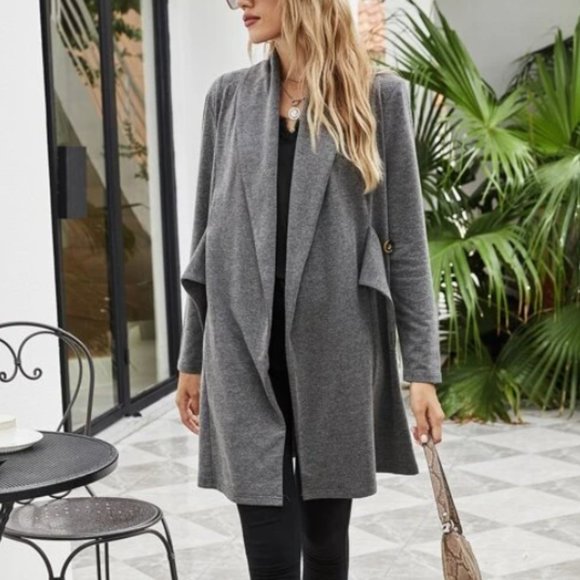 NWOT shawl button coat (size S, USD4) - Picture 2 of 6